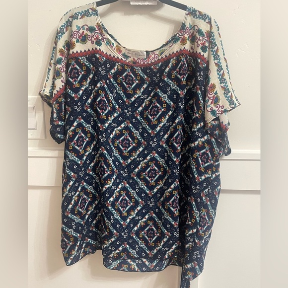Star Vixen Colorful Blouse Size 2X GUC - Picture 1 of 4